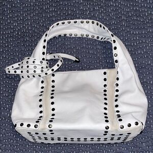 Jimmy Choo Stylish White Studded Women's Bag. Used around three times.